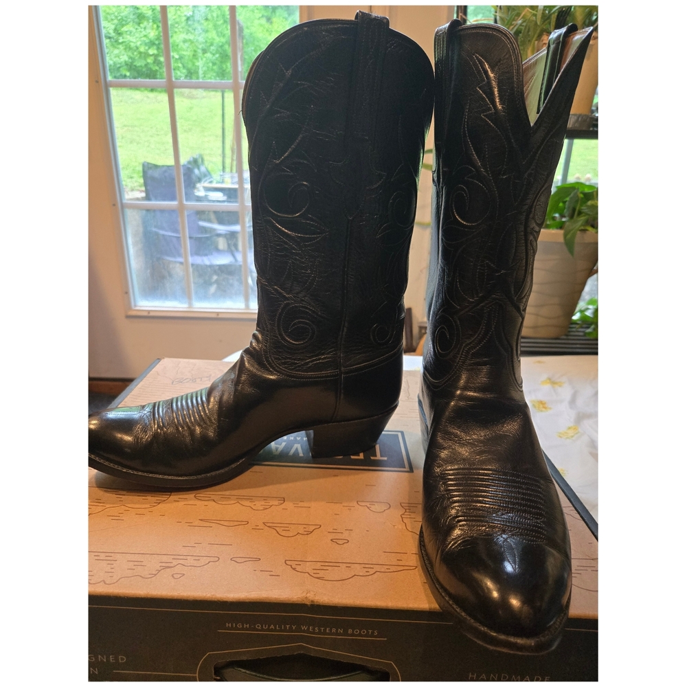 Black Western Cowboy Boots - Picture 2 of 5